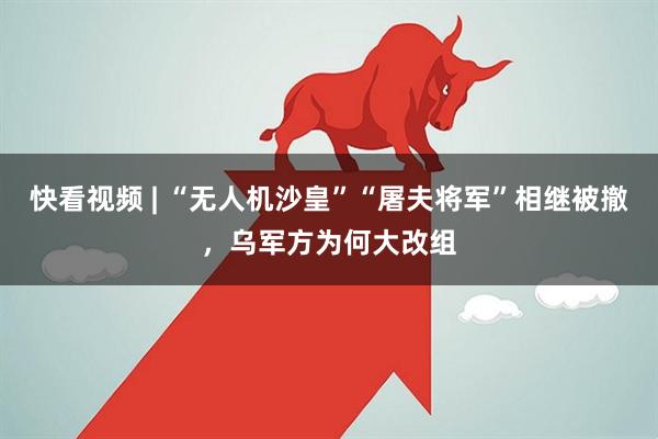 快看视频 | “无人机沙皇”“屠夫将军”相继被撤，乌军方为何大改组